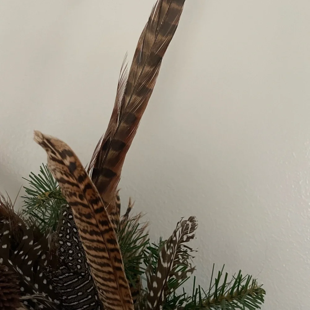 Rustic Wildlife Winter Wreath 17” by 19” Holiday Christmas